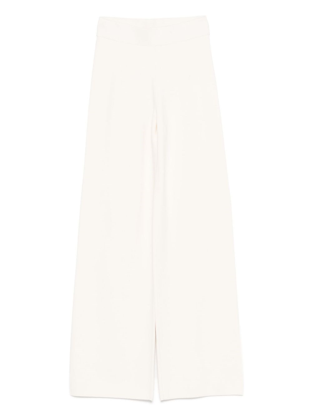 Max Mara Stretch Silk Boon Pant In White