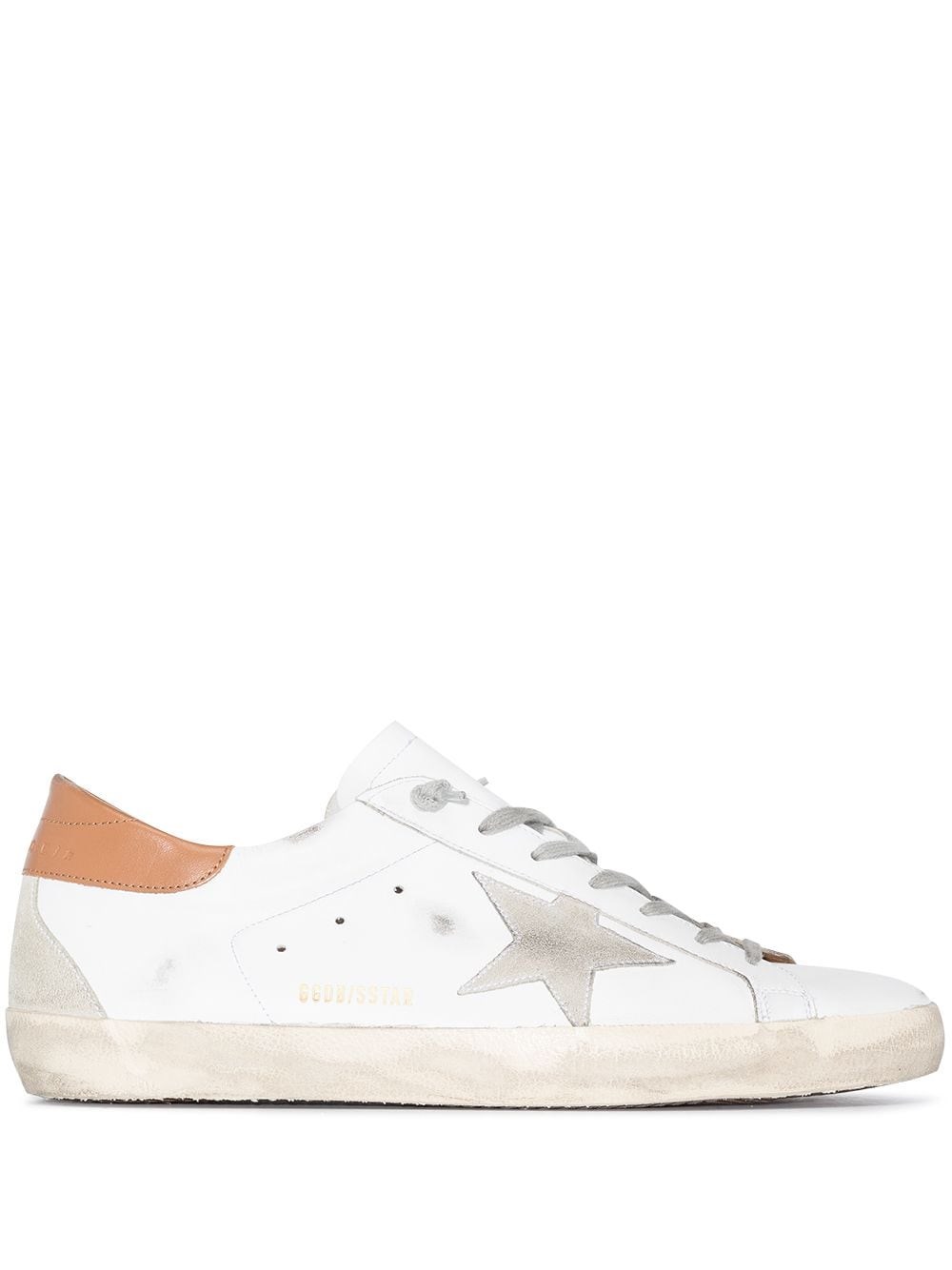 Super-Star Leather Sneakers - Golden Goose - Modalova