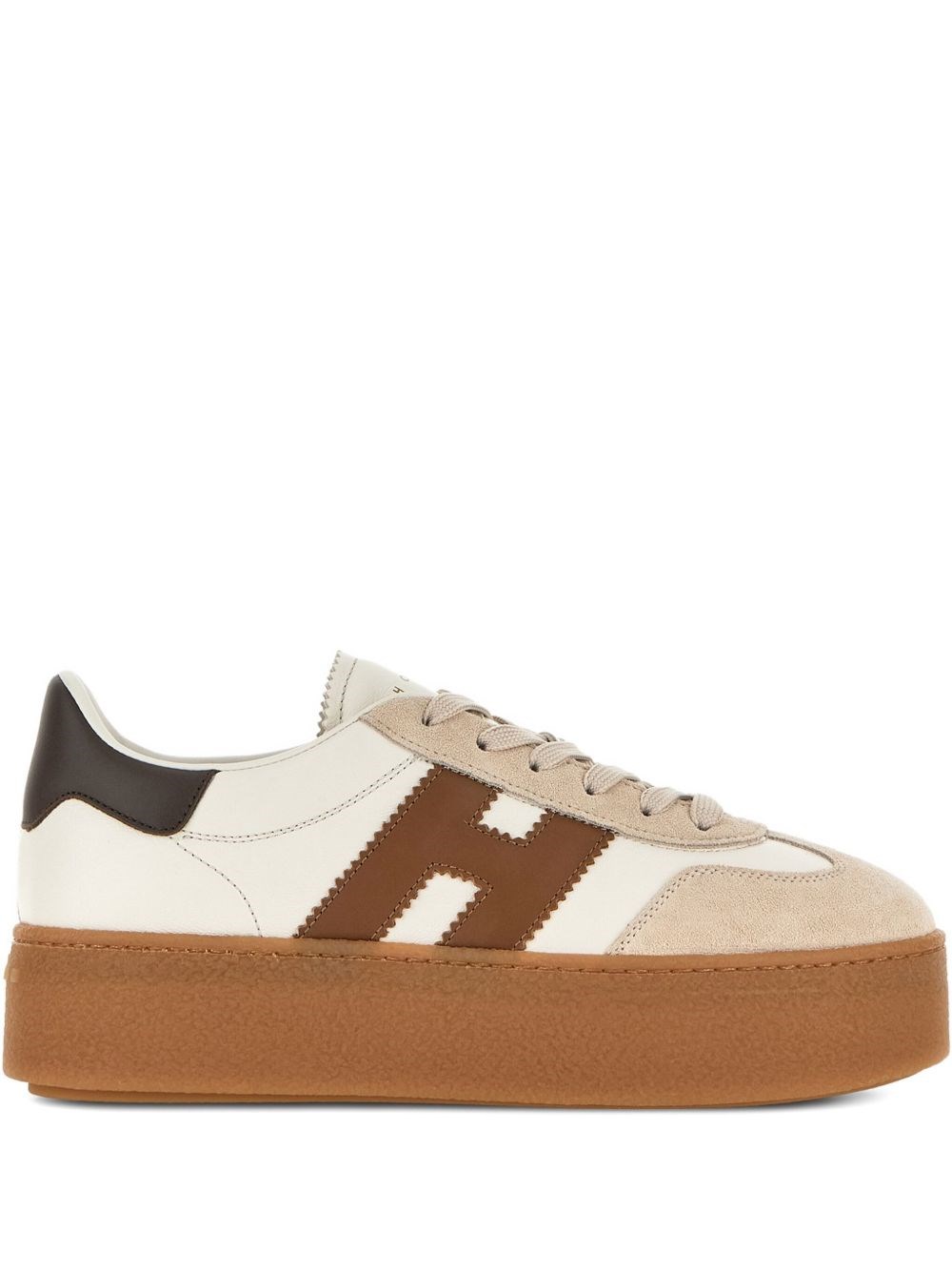 Hogan H698 Platform Sneakers In White