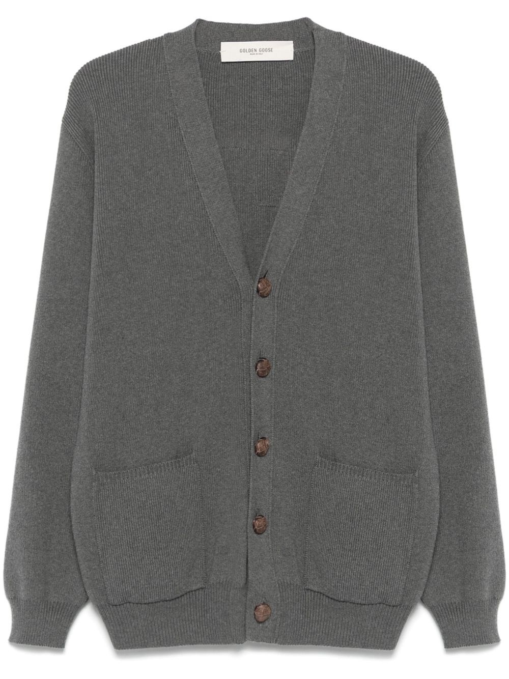 Cotton V-Necked Cardigan - Golden Goose - Modalova
