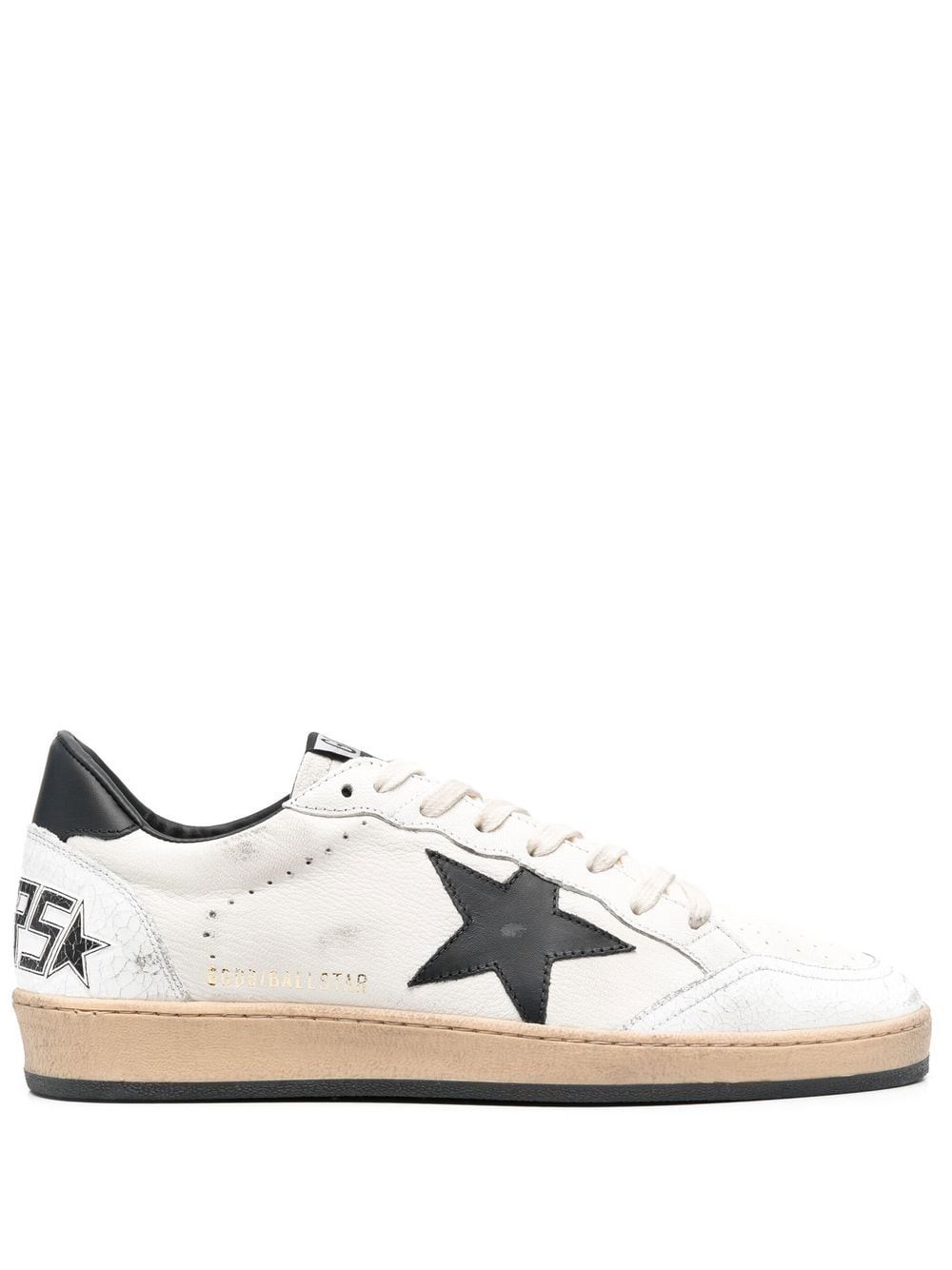 Ball Star Leather Sneakers - Golden Goose - Modalova