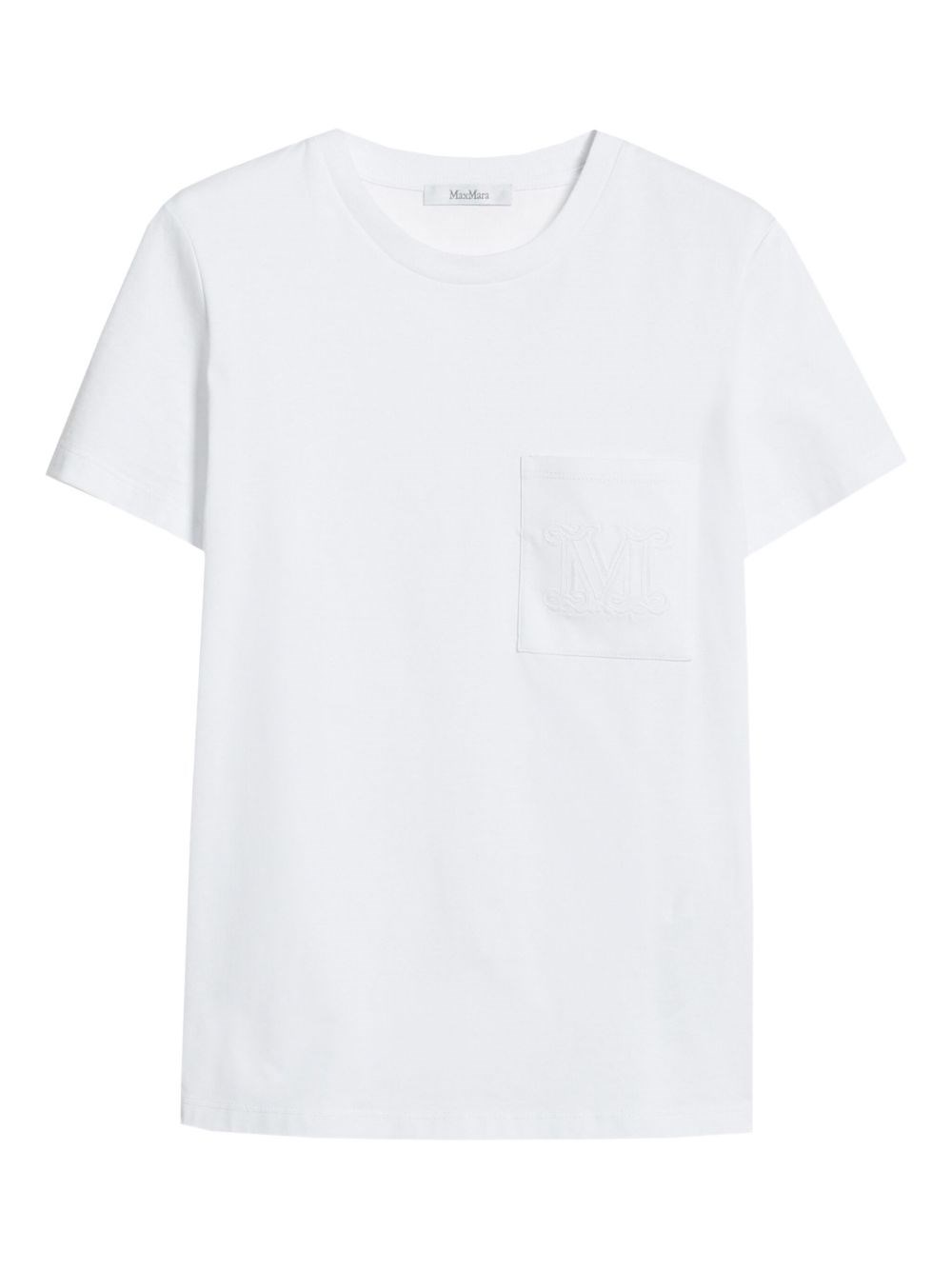 Max Mara Cotton T-Shirt With Logo - Max Mara - Modalova