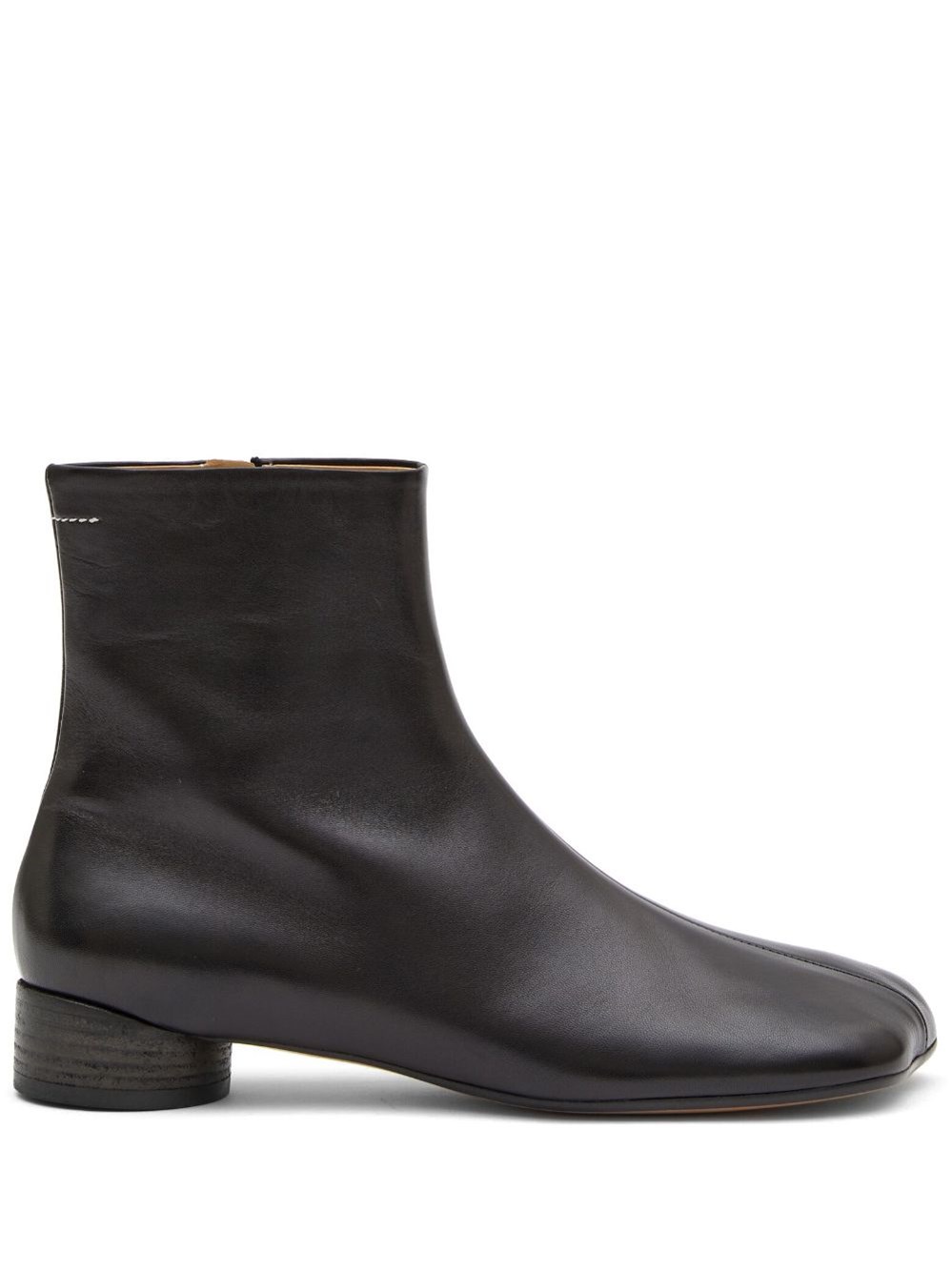 Leather Ankle Boots - MM6 Maison Margiela - Modalova