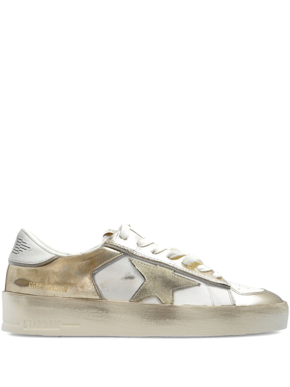 Golden Goose Women Stardan Leather Sneakers In White