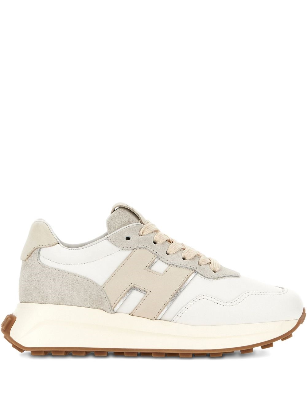 Hogan High-top Sneakers Suede Inserts In White