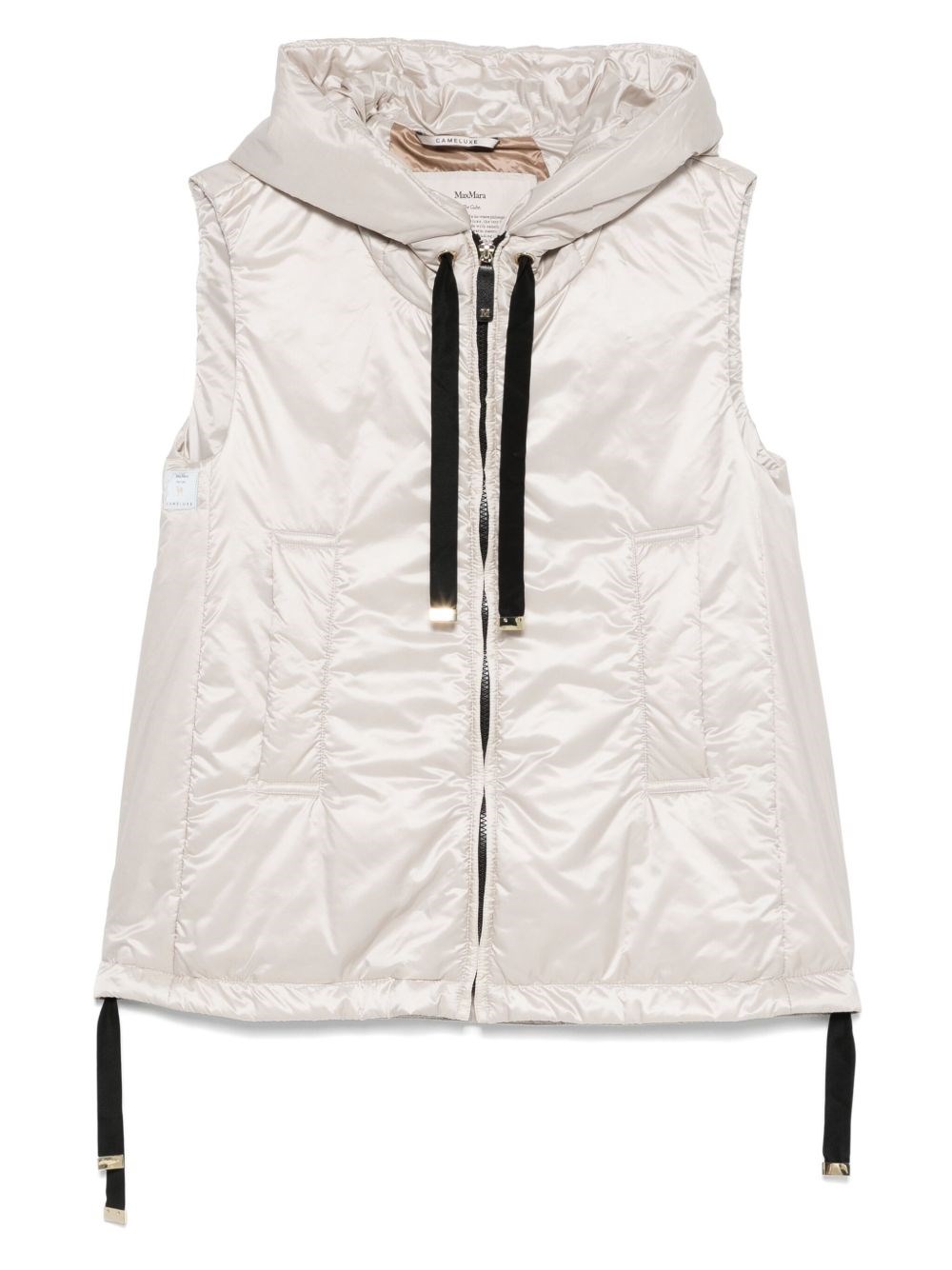 Max Mara The Cube Nylon Down Vest In White