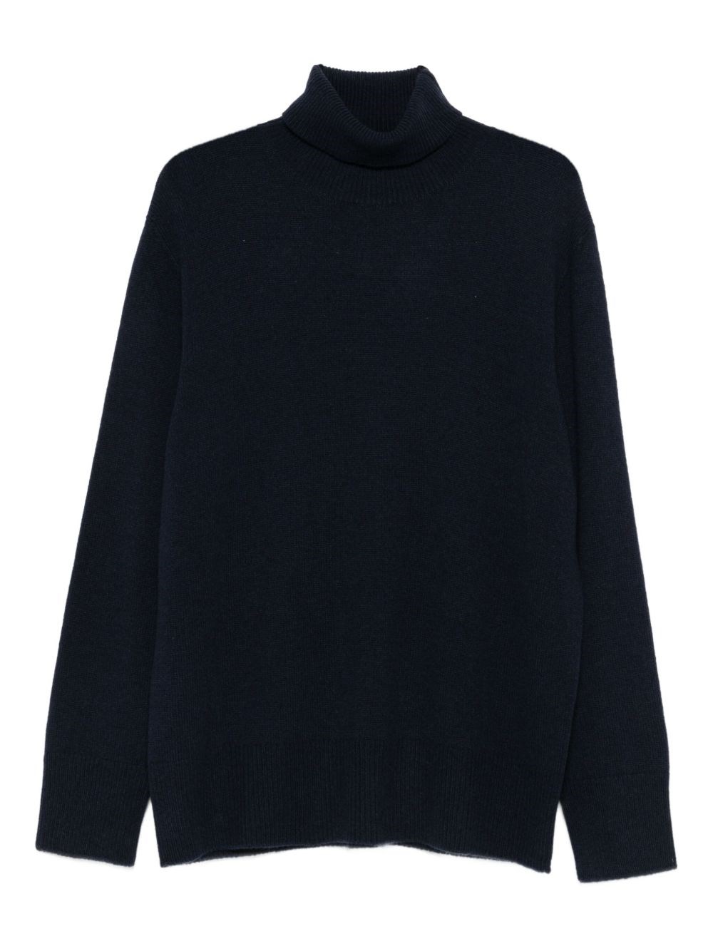The Row Stepny Wool And Cashmere Turtle-neck Sweater In Blue