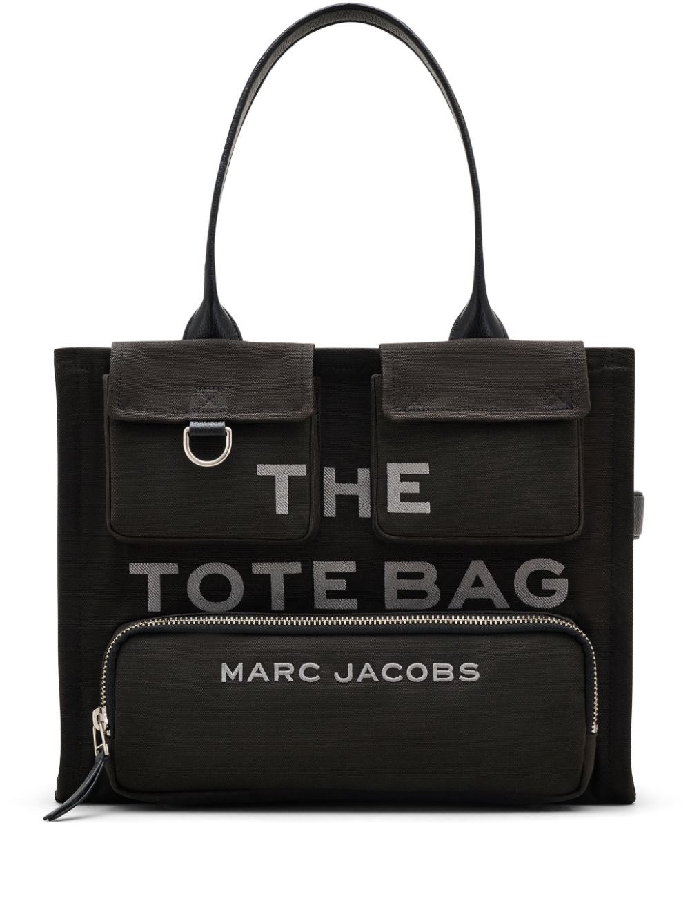 Marc Jacobs The Large Tote Cotton Bag In Black