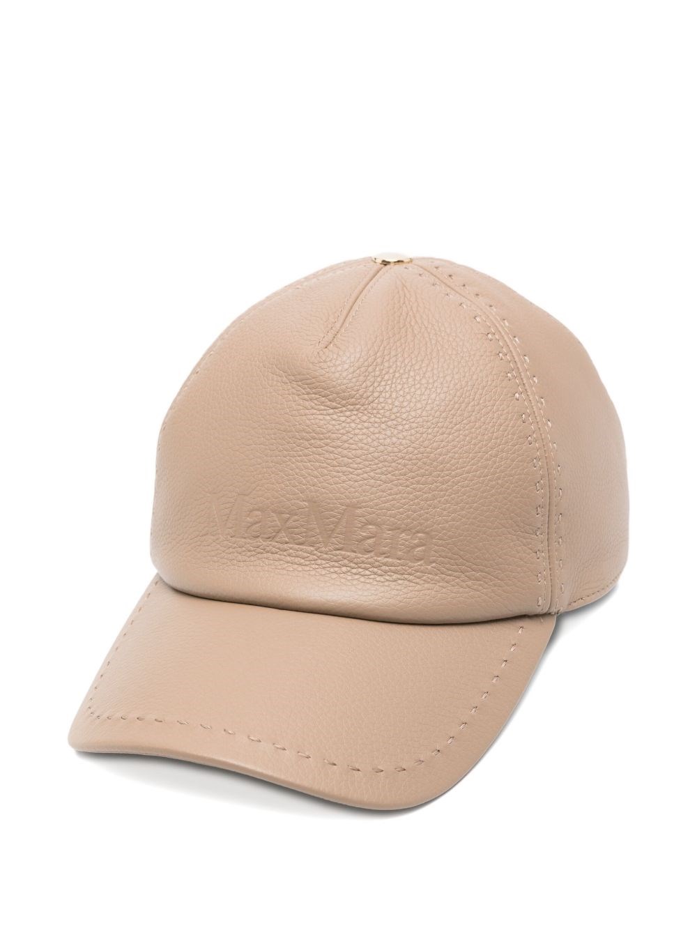 Max Mara Leather Baseball Hat - Max Mara - Modalova