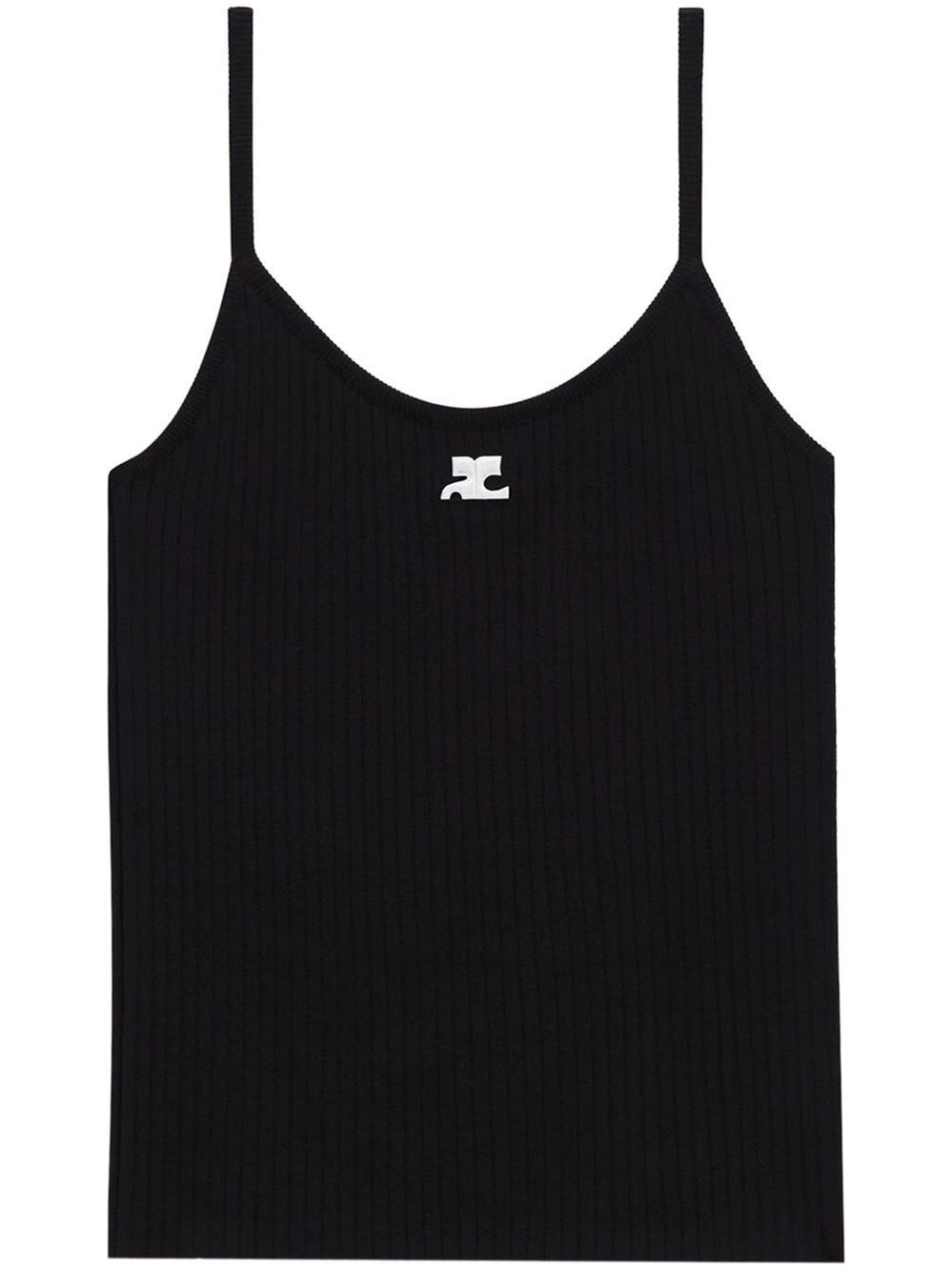 COURRÈGES Logo Knitted Tank Top - COURRÈGES - Modalova