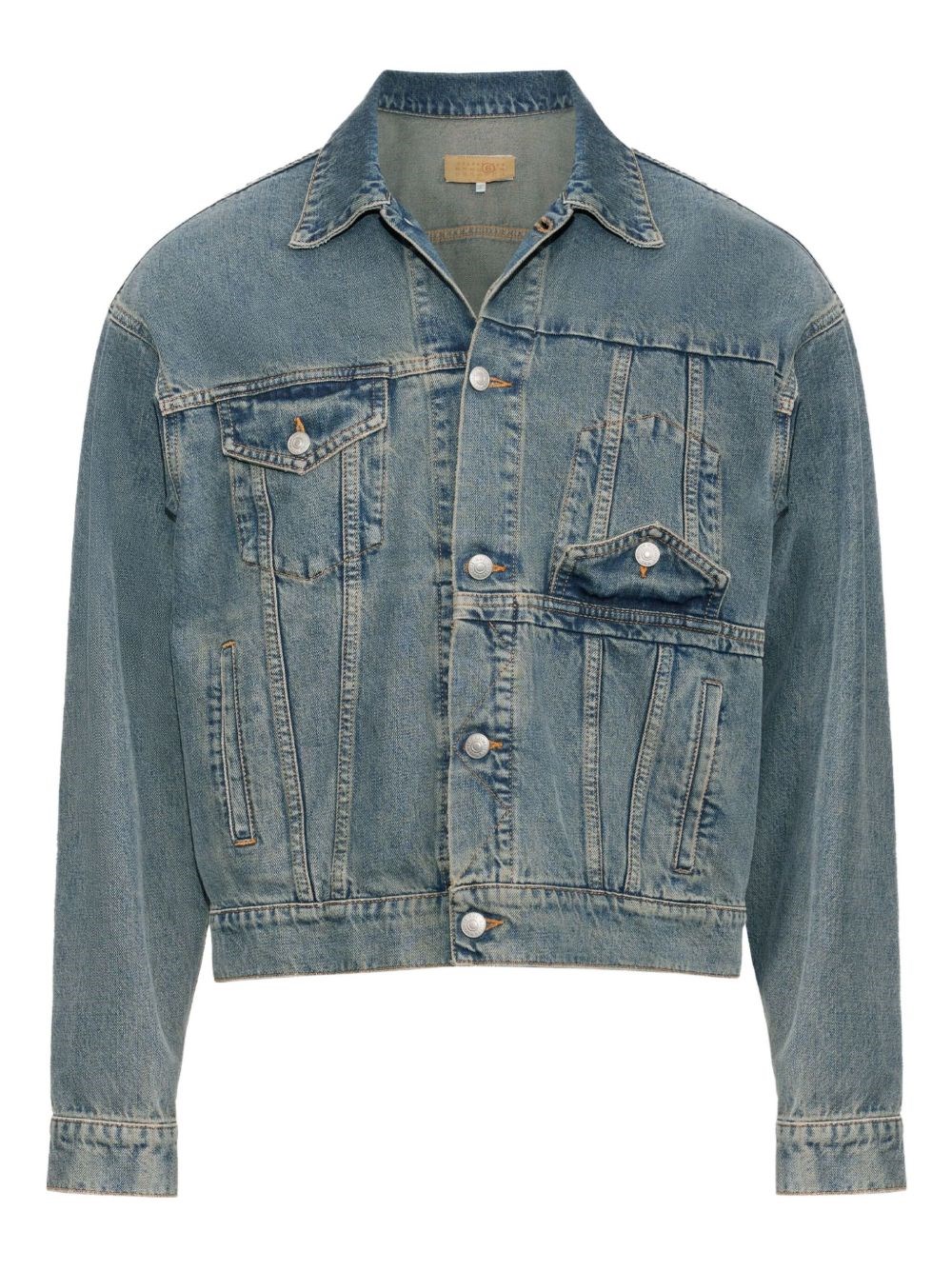 Denim Cotton Jacket - MM6 Maison Margiela - Modalova