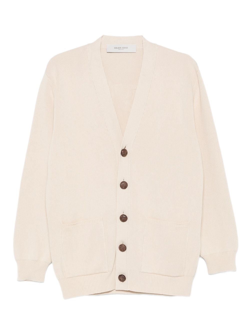 Golden Goose Cardigan Danielle In Misto Cotone Stretch Beige  Donna In Neutral