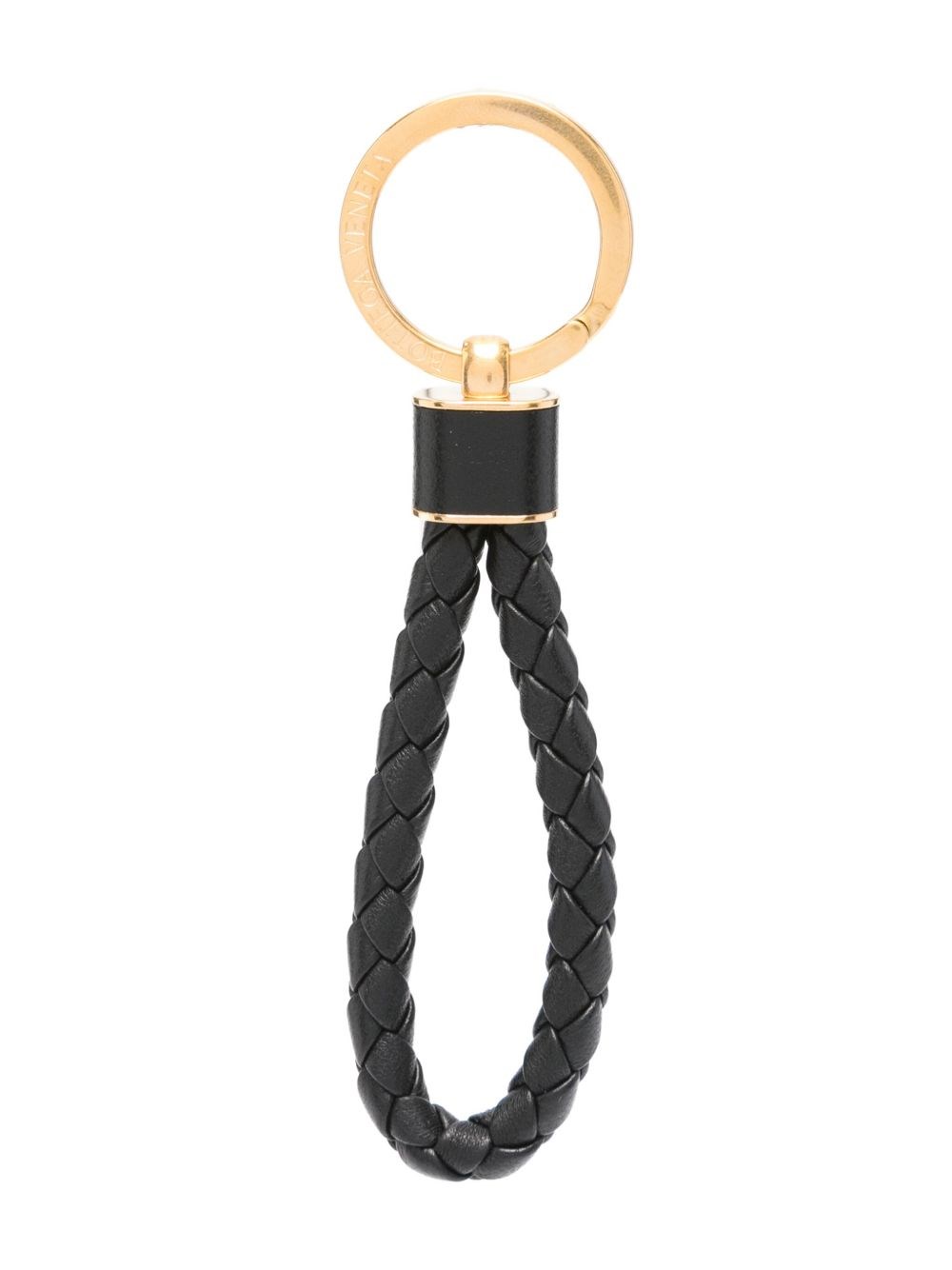 Intreccio Leather Keyring - Bottega Veneta - Modalova