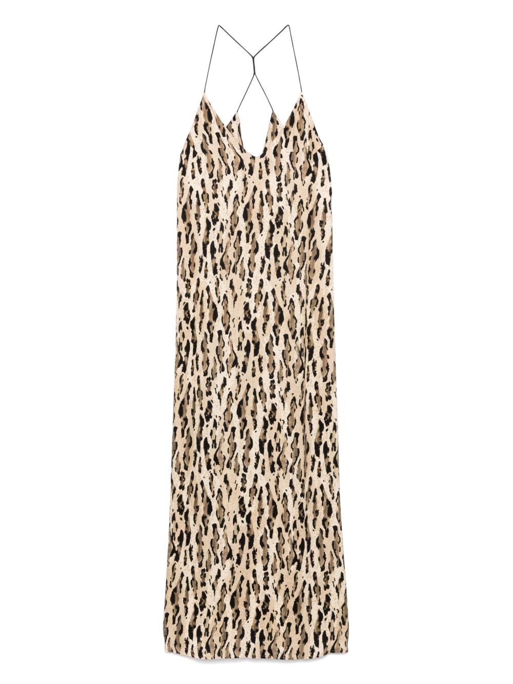 The Nina Studio Athena Maxi Dress In Brown