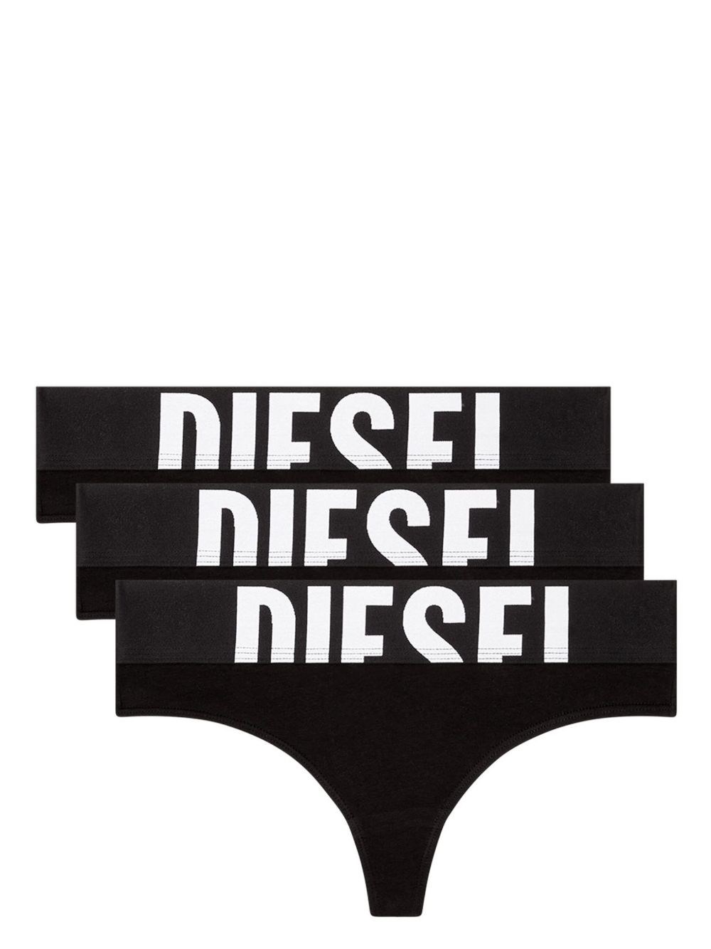 Diesel Logo Thong Briefs - 3Pack