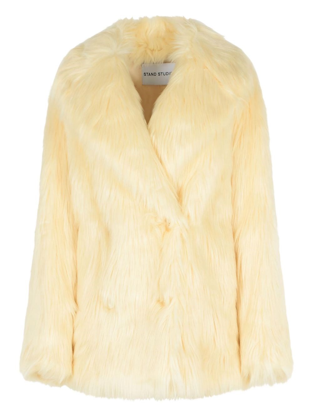 Stand Studio Kataline Faux Fur Coat In Neutral
