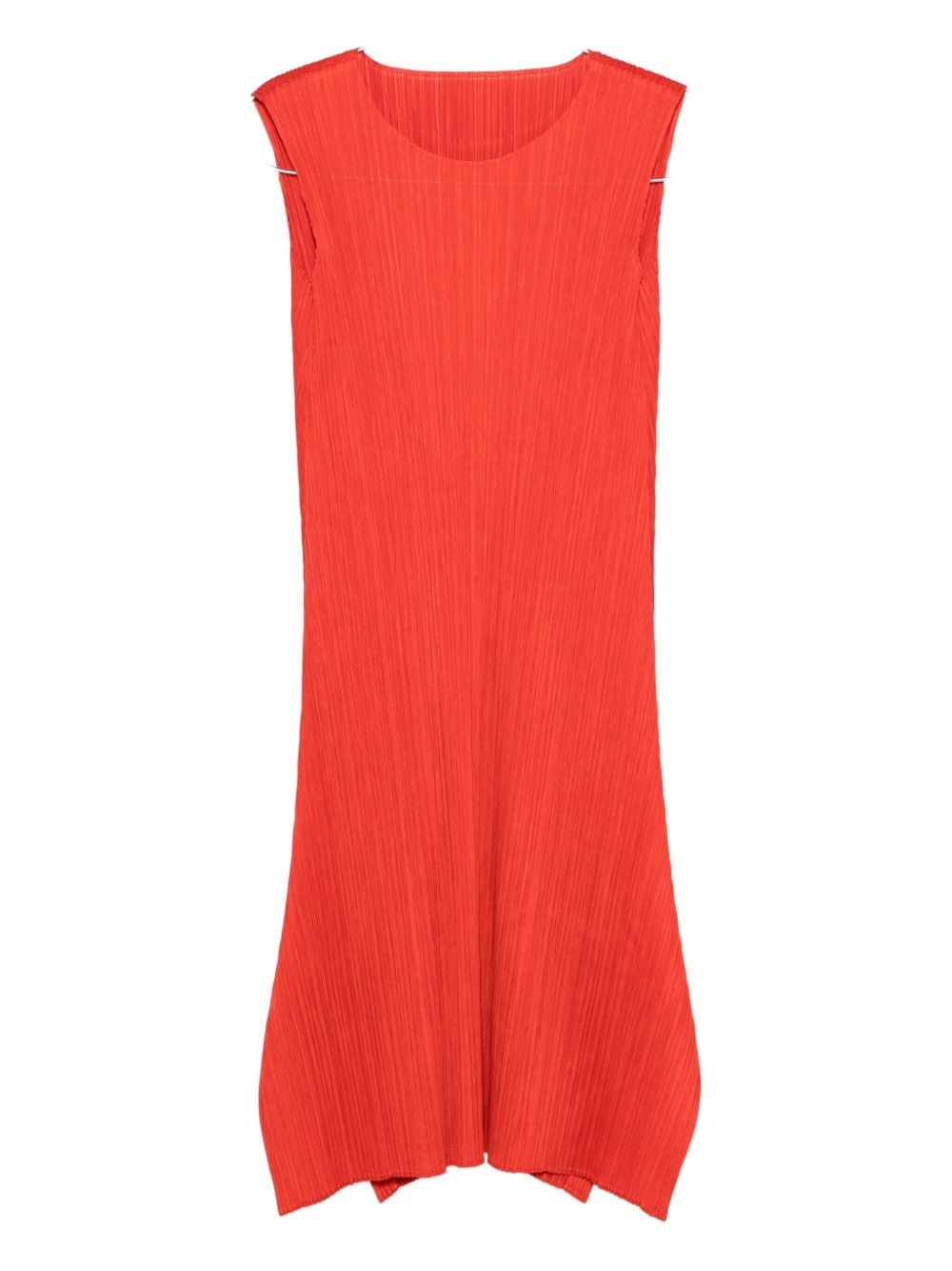 Pleated Midi Dress - PLEATS PLEASE ISSEY MIYAKE - Modalova