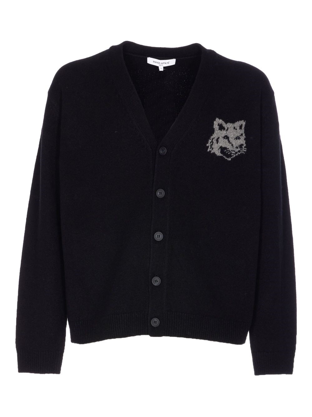 MAISON KITSUNE' Wool V-Necked Cardigan