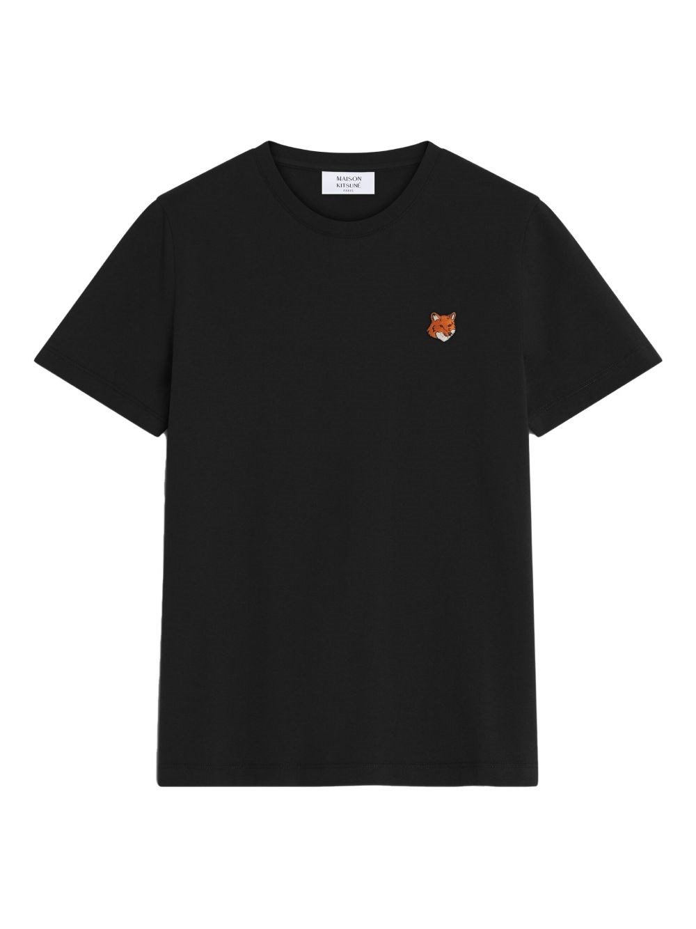 Maison Kitsuné Fox Head Cotton T-shirt In Black
