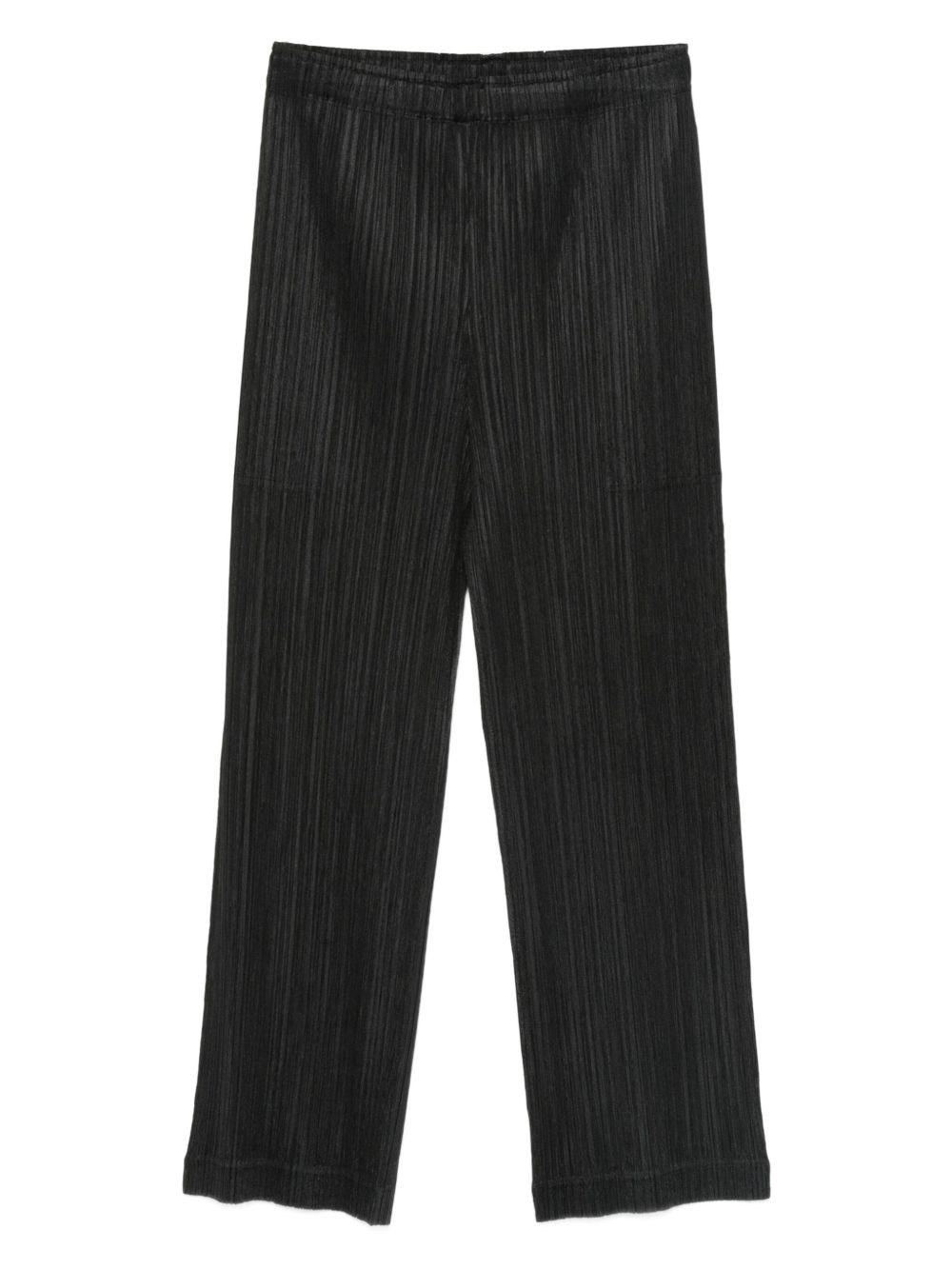 Issey Miyake February Straight-leg Trousers In Black