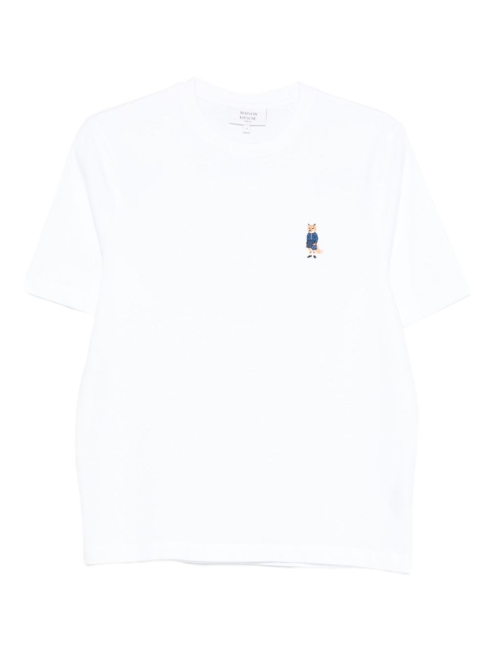 Maison Kitsuné Maison Kitsune' Dressed Fox Cotton T Shirt In White