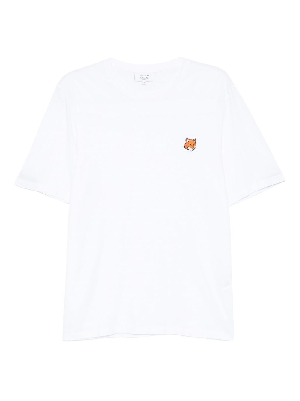 Maison Kitsuné Fox Head Patch Regular Tee White In White