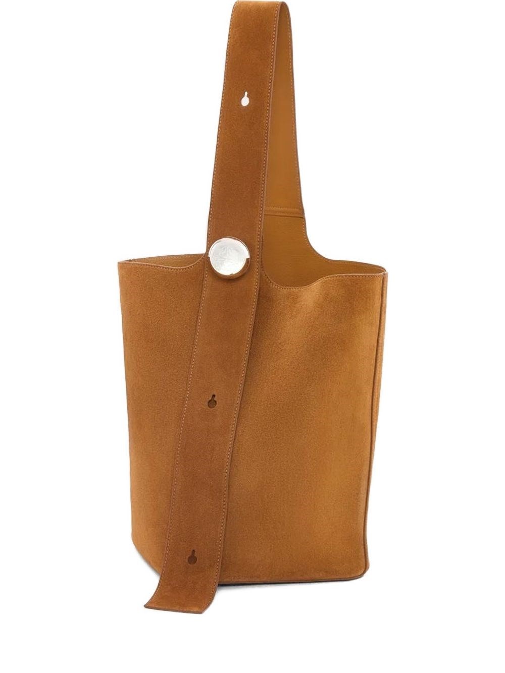 Pebble Suede Leather Bucket Bag - Loewe - Modalova