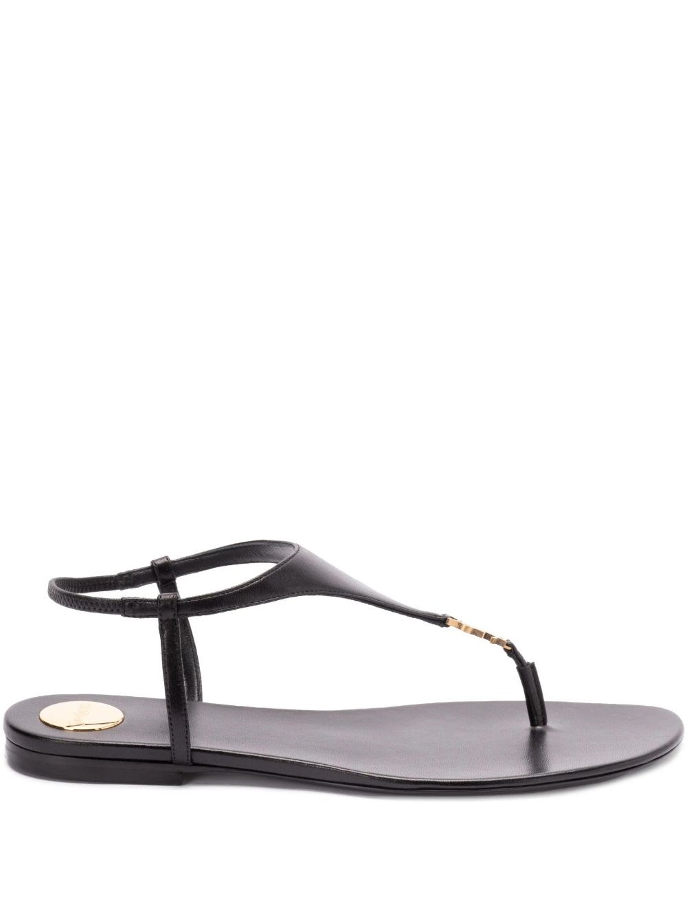 Cassandre Leather Thong Sandals - Saint Laurent - Modalova