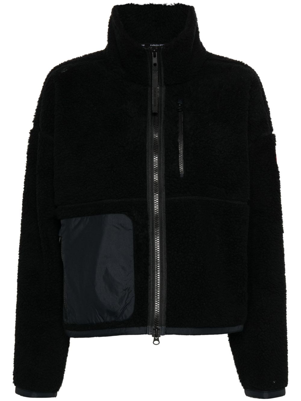 Canada Goose Simcoe Fleece Wool-blend Jacket In Black