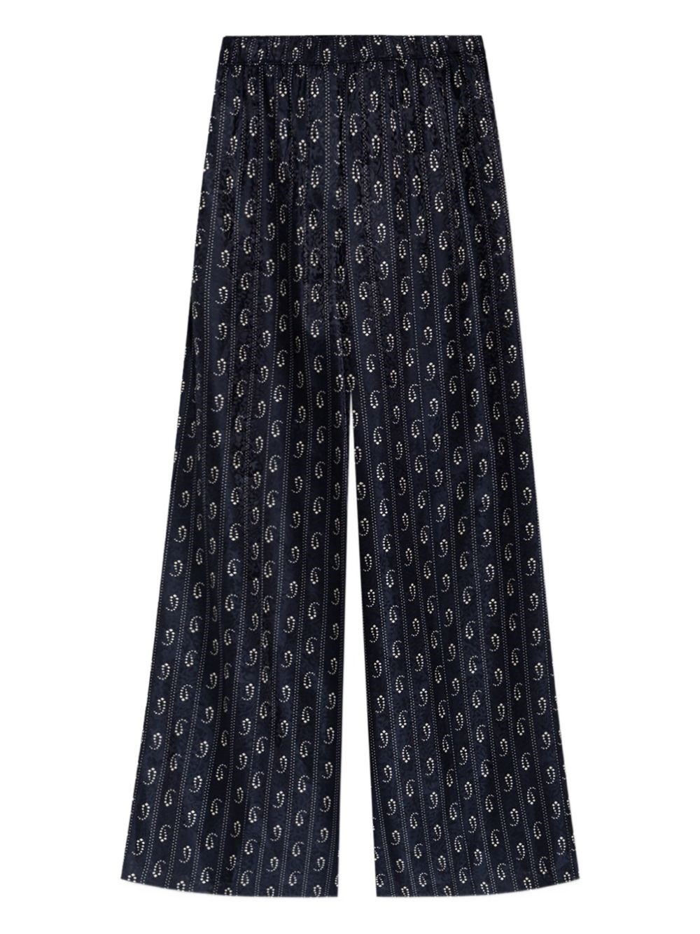 Tory Burch Jacquard Silk Trousers