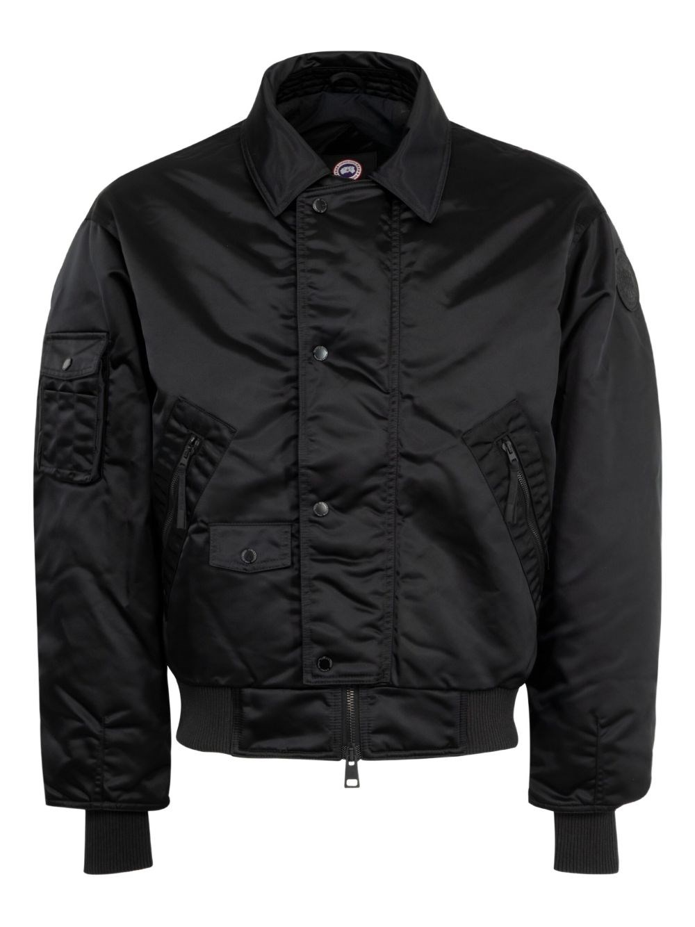 Canada Goose Lightweight Bomber Jacket Shoulder Patch In Black