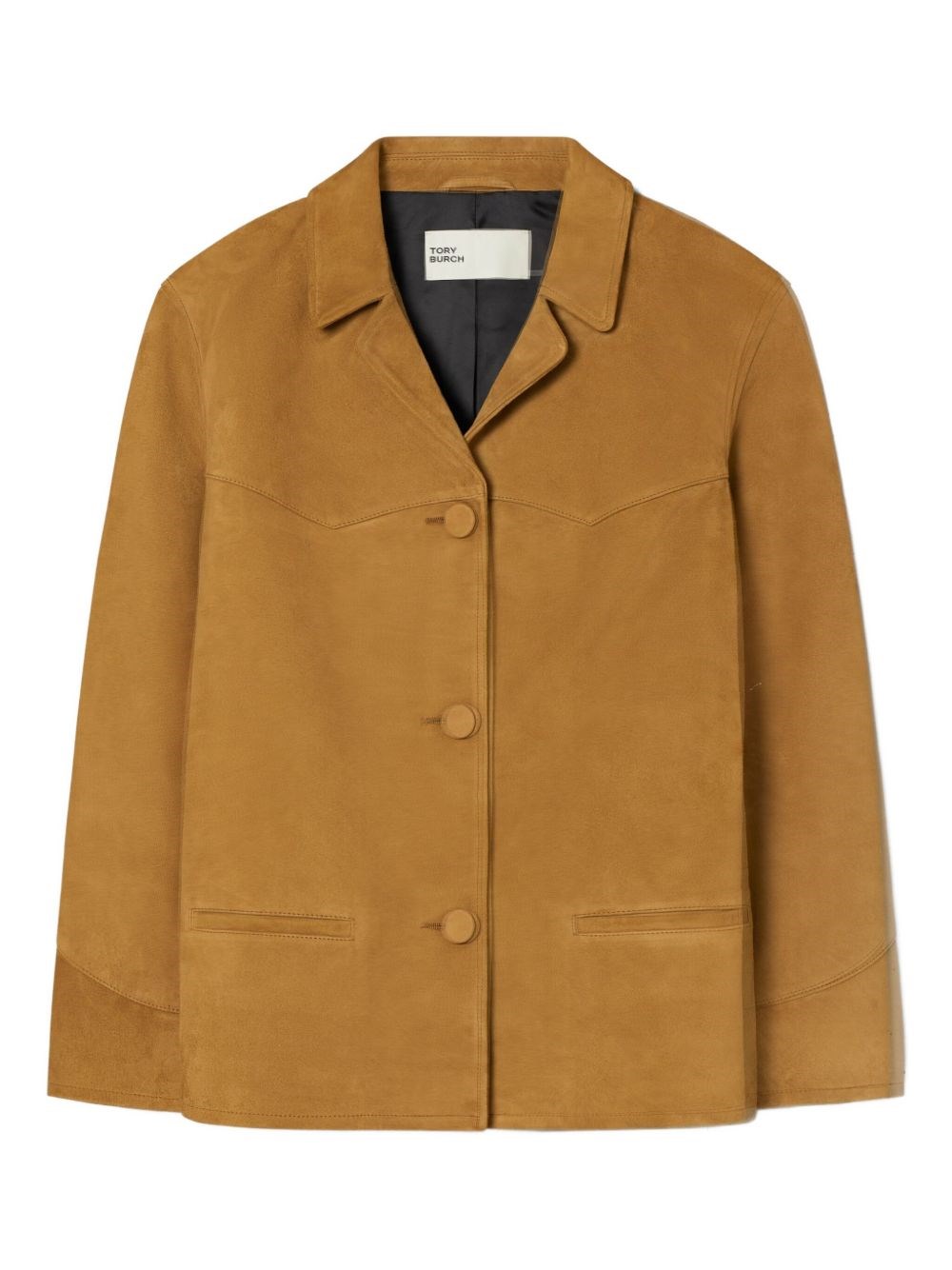 Tory Burch Suede Blazer Jacket In Brown
