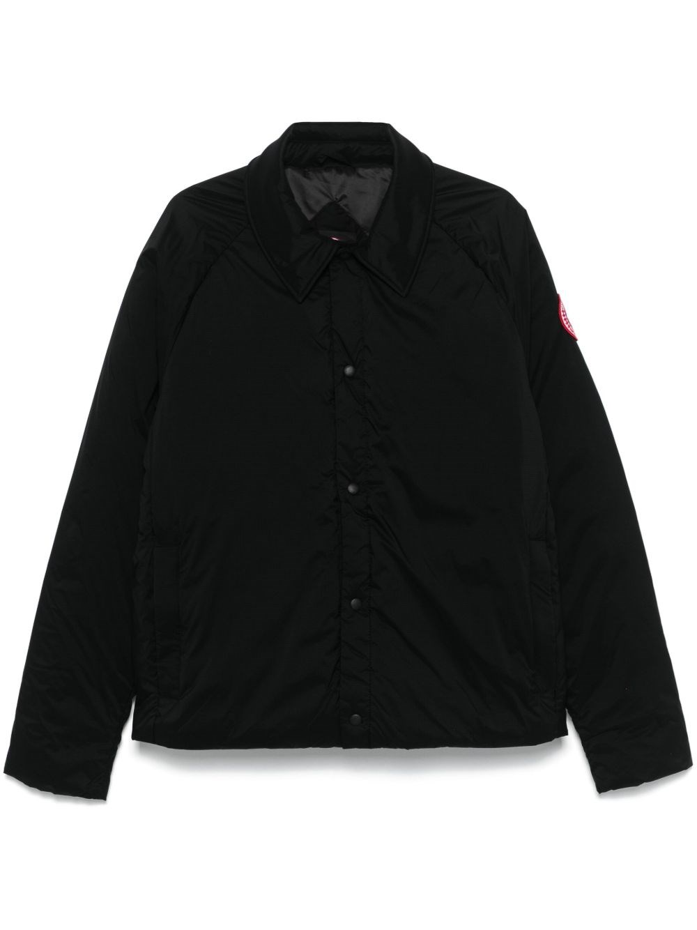 Canada Goose Nylon Jacket With Long Sleeves And Collar In Black
