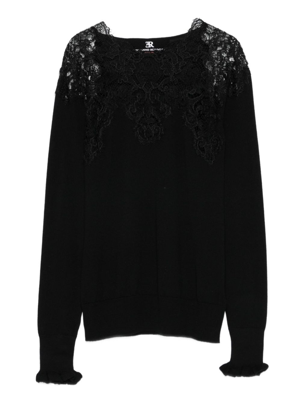 Ermanno Scervino Lace Wool Sweater - Ermanno Scervino - Modalova