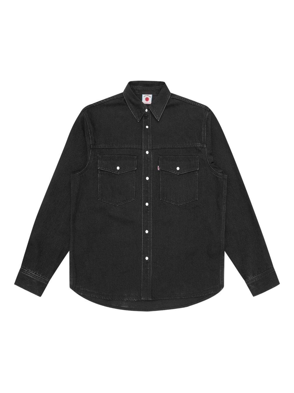 ICECREAM Running Dog Denim Shirt - ICECREAM - Modalova