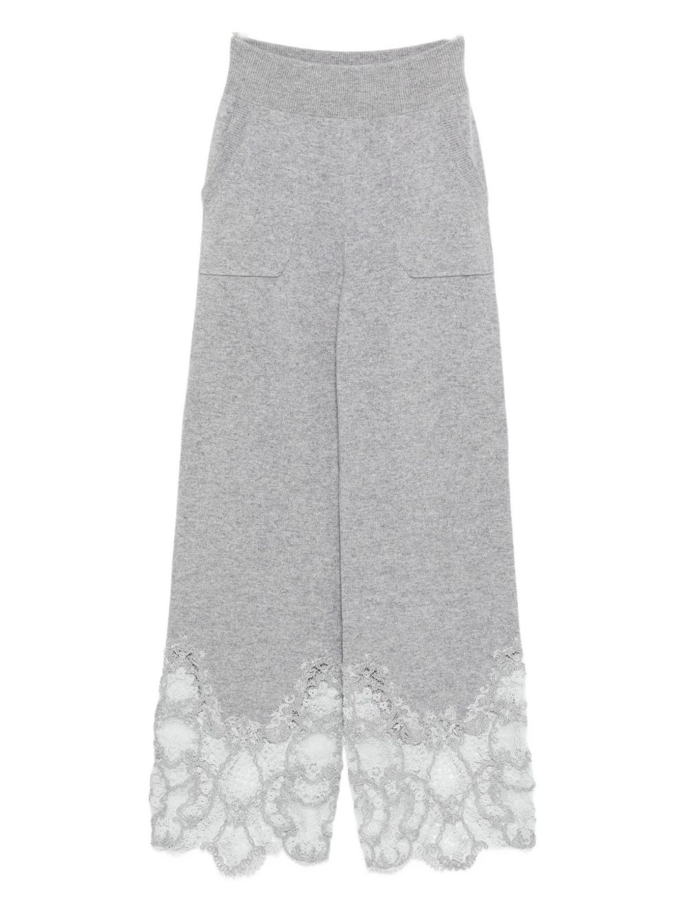 Lace Cashmere Trousers - Ermanno Scervino - Modalova
