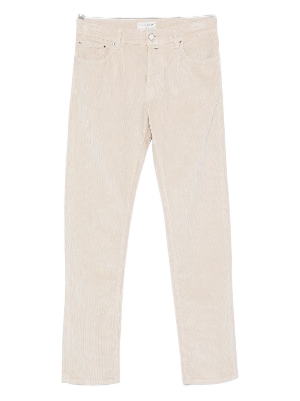 Jacob Cohen Tailored Corduroy Five-pocket Trousers In Multi
