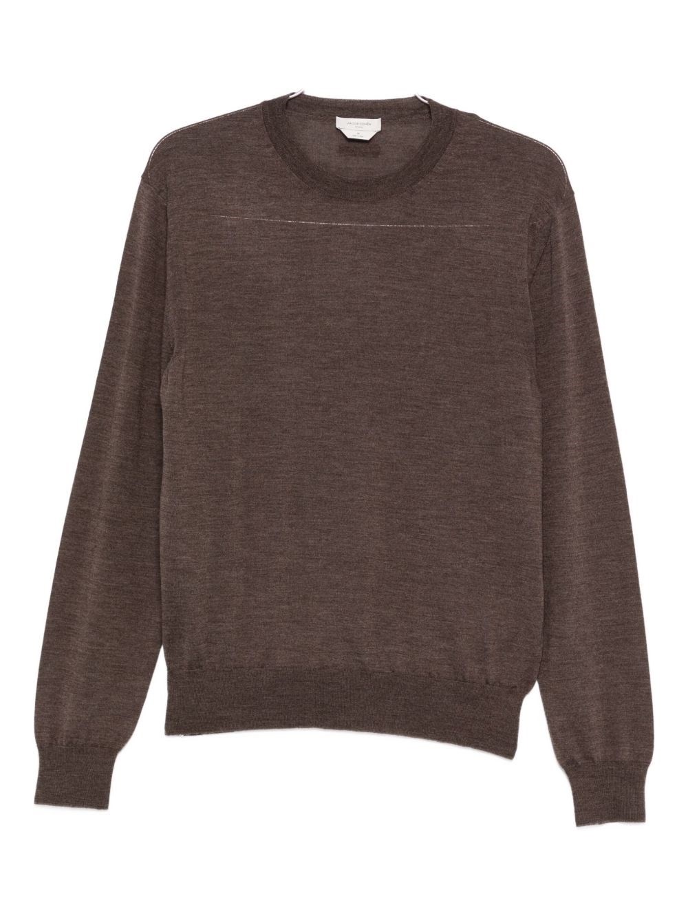 Wool And Silk Crewneck Sweater - Jacob Cohen - Modalova