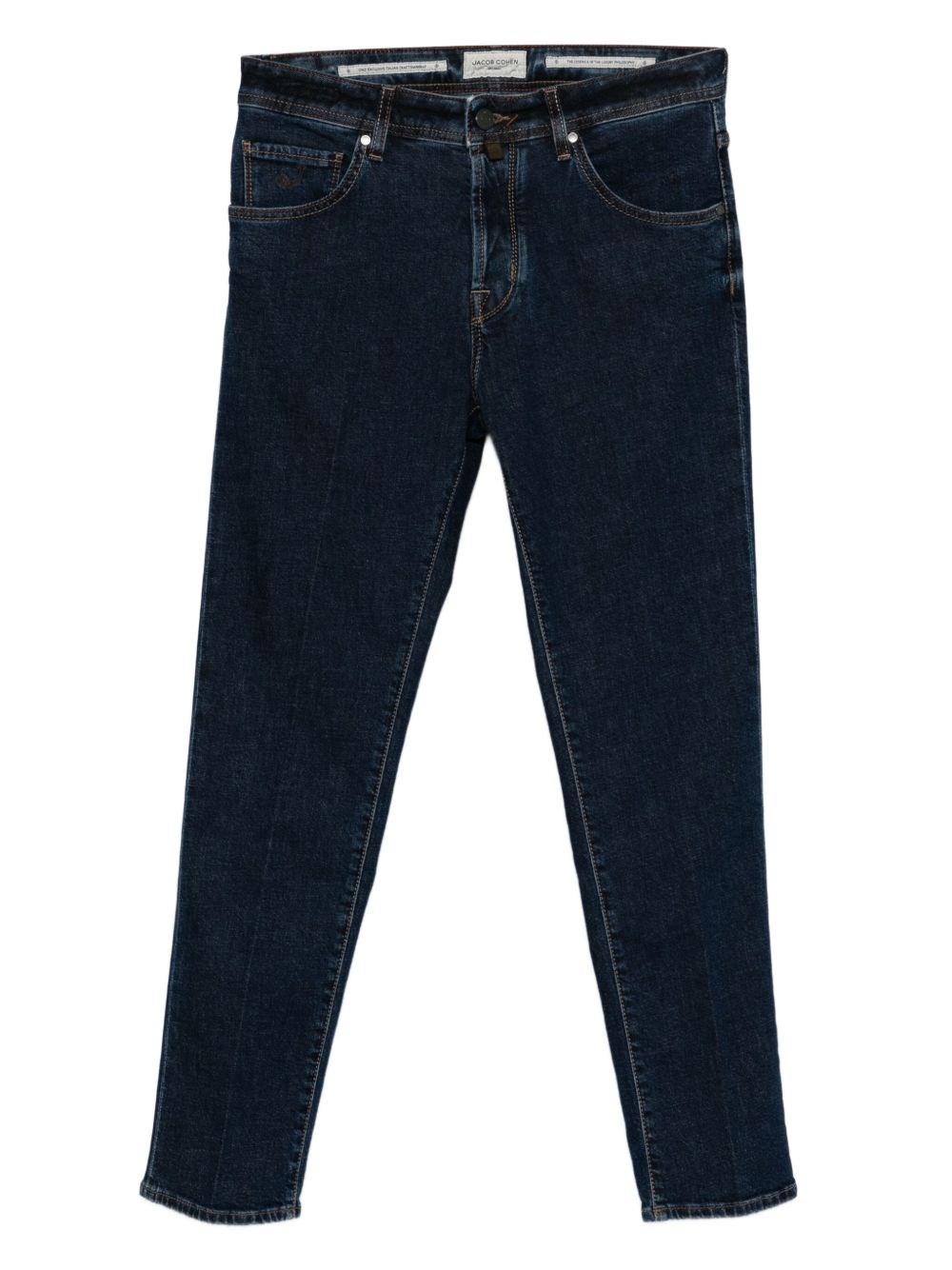 Jacob Cohen Men Slim Fit Cropped Denim Jeans In Blue