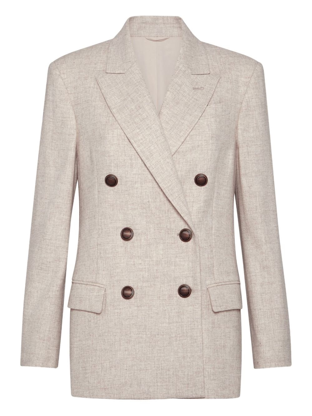 Wool Double-Breasted Jacket - Brunello Cucinelli - Modalova