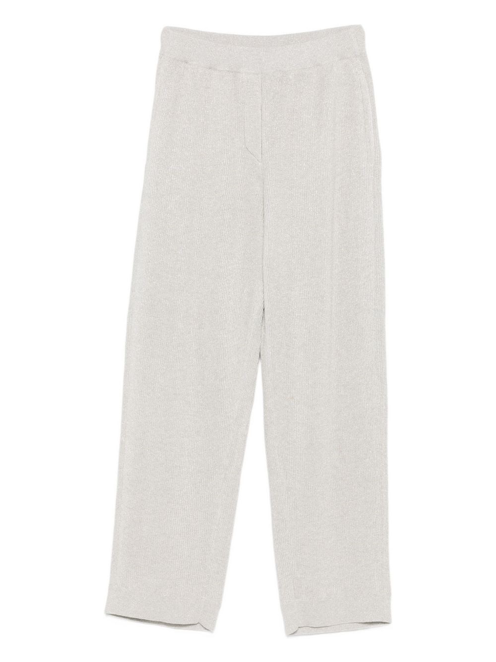 Brunello Cucinelli Cotton Trousers In Gray