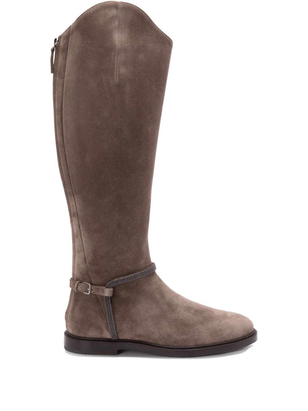 Suede Leather Boots - Brunello Cucinelli - Modalova