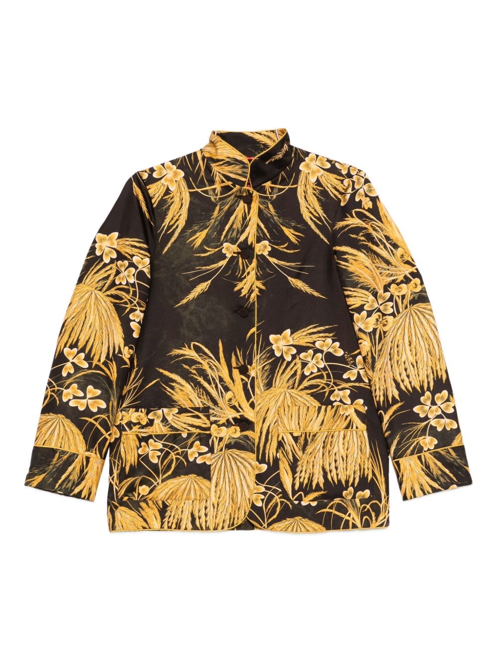 F.r.s For Restless Sleepers For Restless Sleepers Printed Silk Shirt In Multi