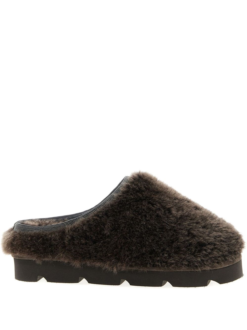 Brunello Cucinelli Flat Shoes  Woman Color Brown In White