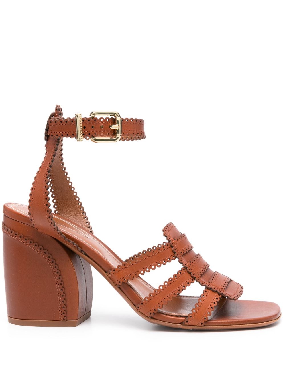 Zimmermann Goldie Sandal 85 Sandals In Brown Leather In Brown