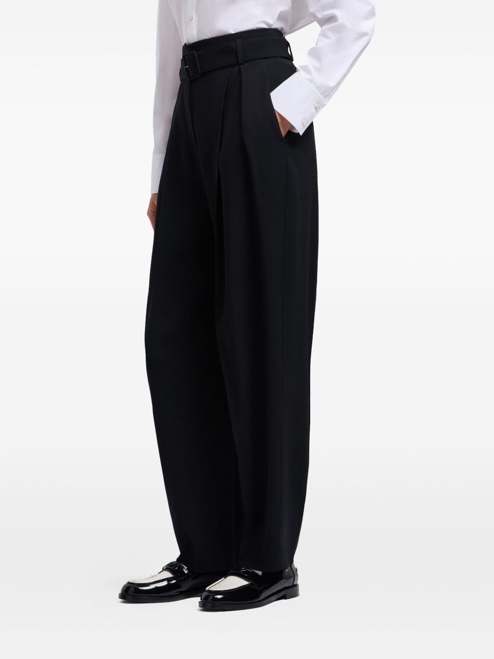 Emporio Armani Belted Trousers - Emporio Armani - Modalova