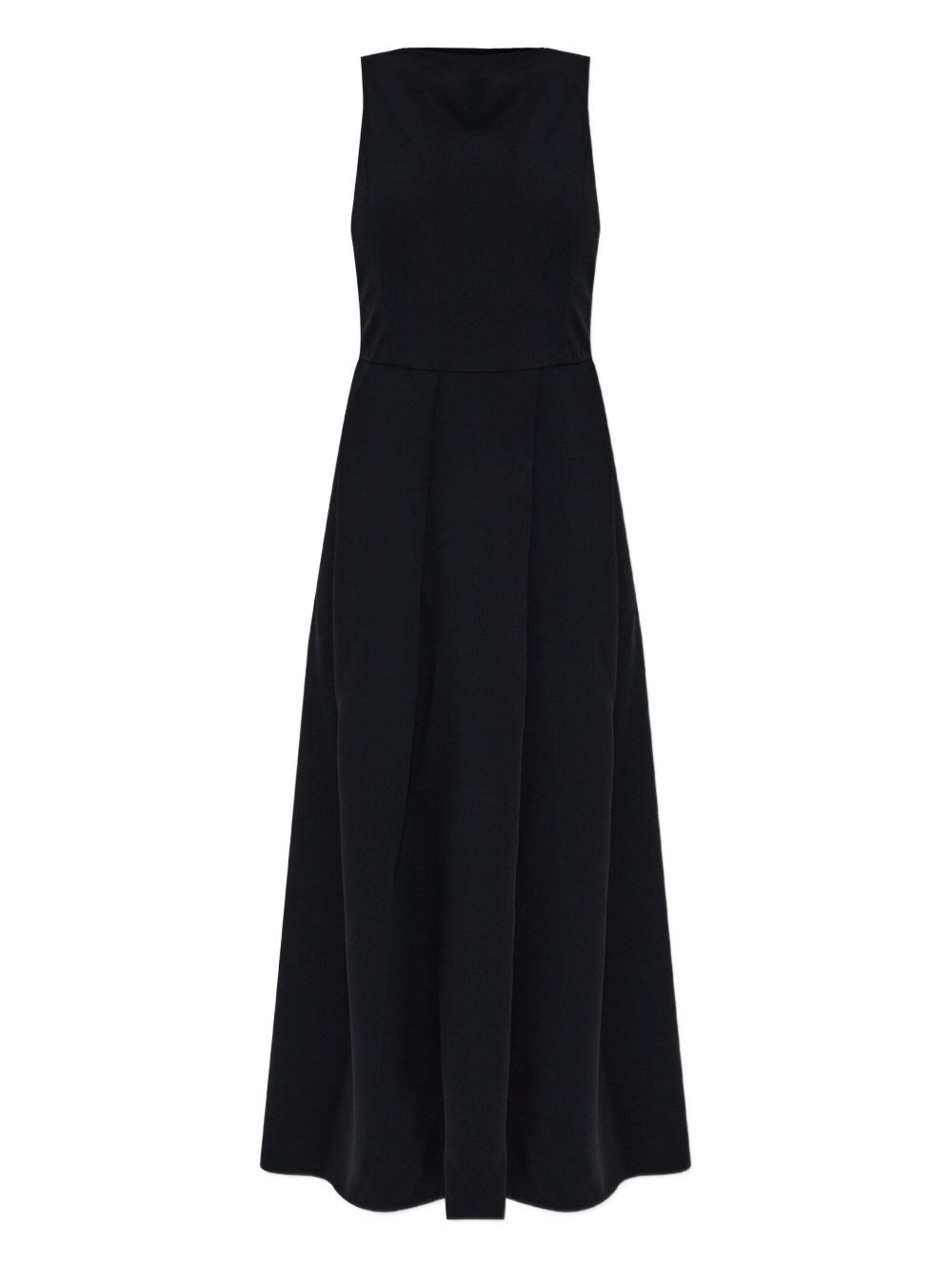 Emporio Armani Sleeveless Long Dress In Black