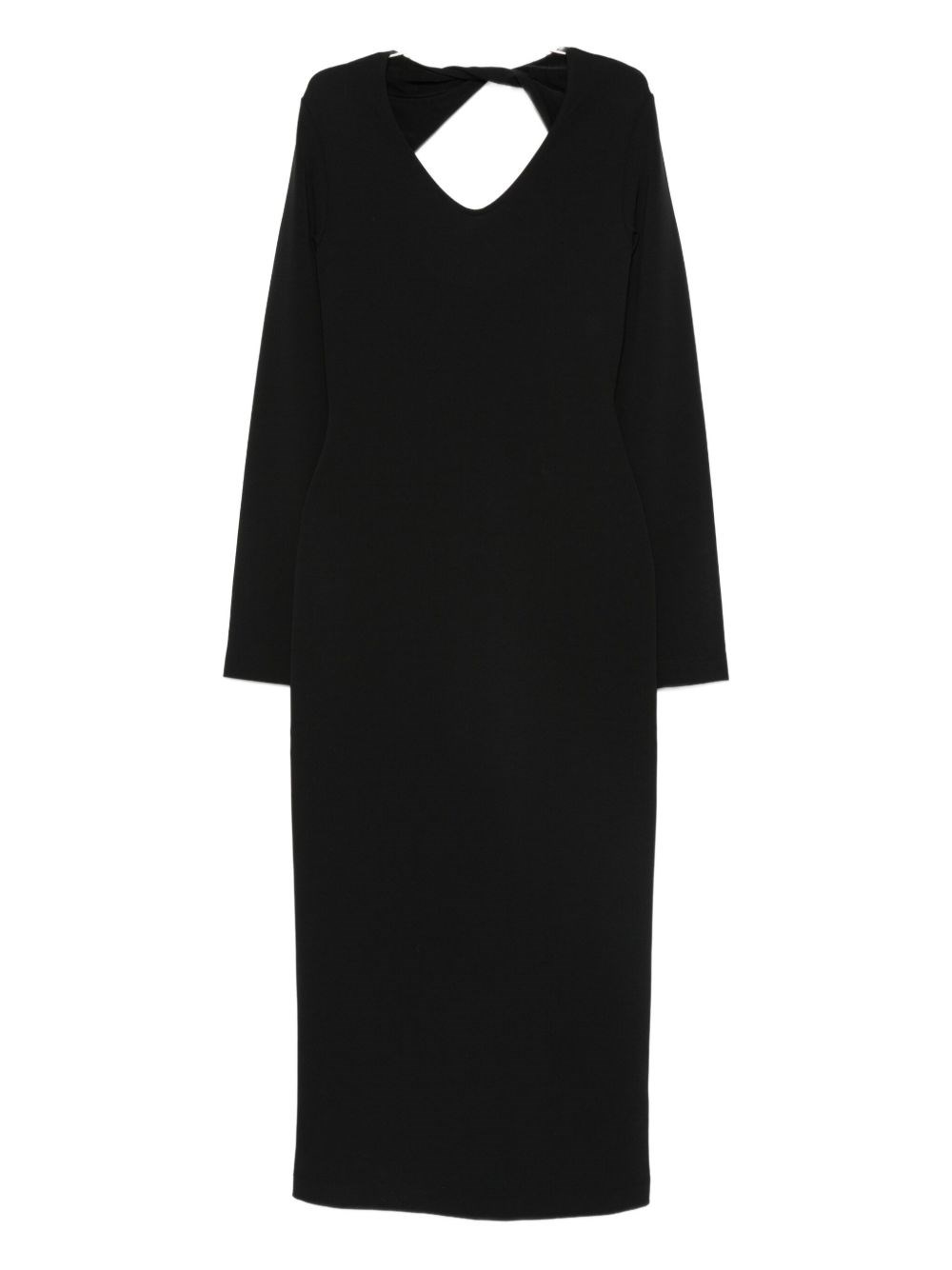 Emporio Armani Long Dress In Black