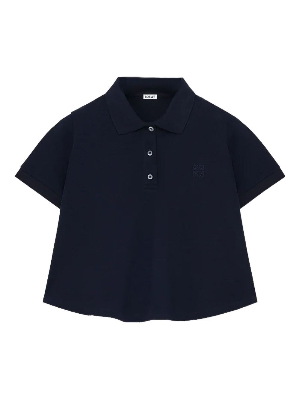 Loewe Cotton Trapeze Polo Shirt In Blue