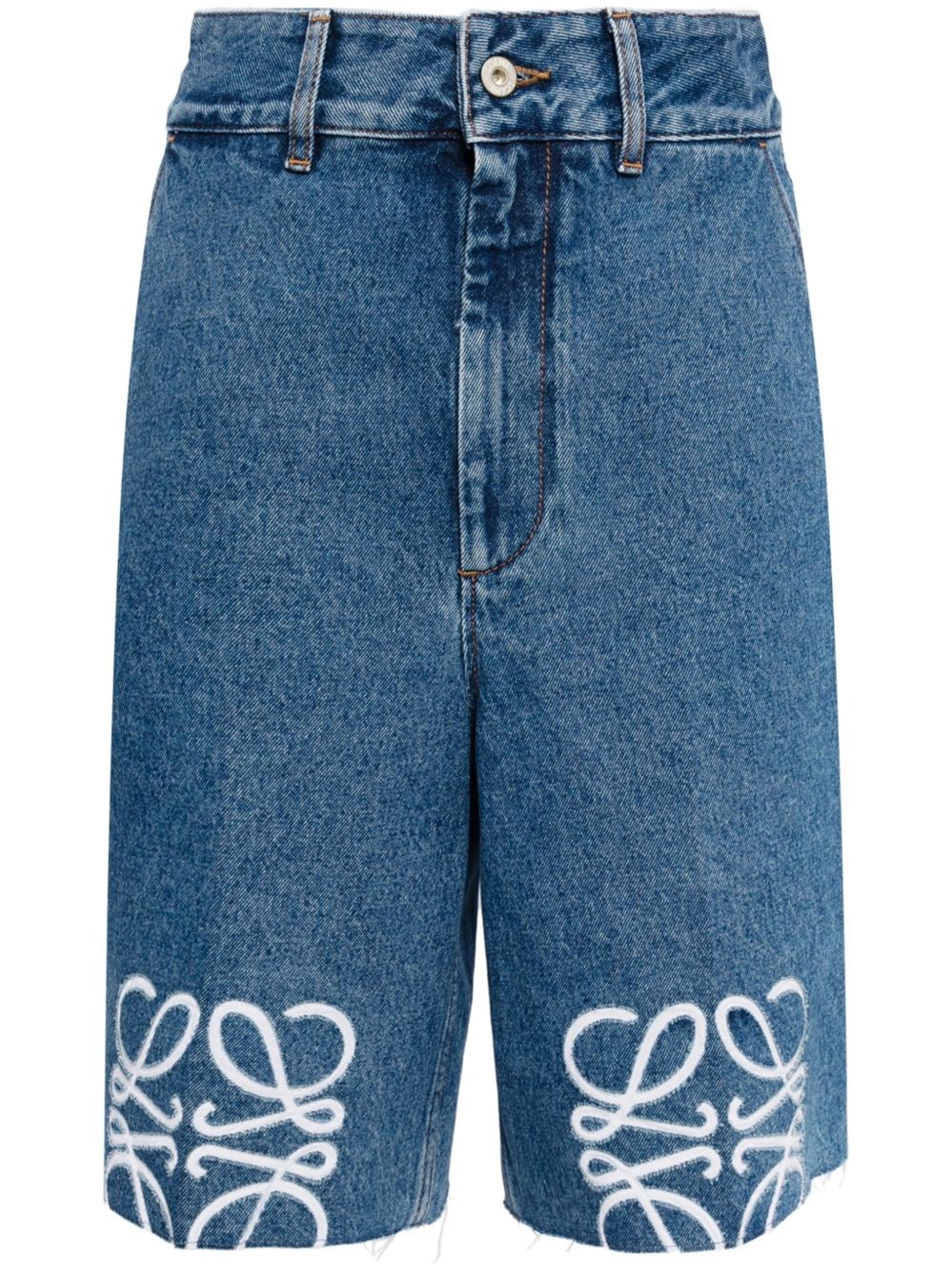 Loewe Anagram Denim Shorts - Loewe - Modalova